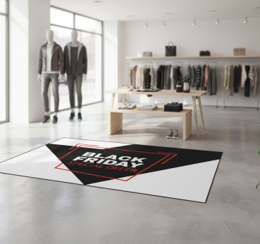 Covor din vinil de black friday semn de black friday - TenStickers