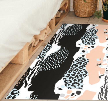 Covor elegant cu piele de leopard cu imprimeu animal - TenStickers