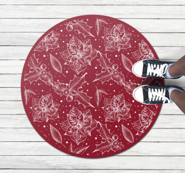 Covor elegant de craciun stil vinil - TenStickers