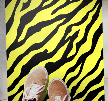 Covor galben cu imprimeu zebra - TenStickers
