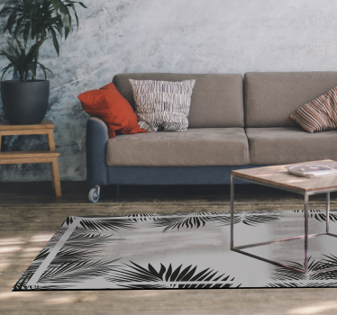 Covor living cu model ferigă - TenStickers