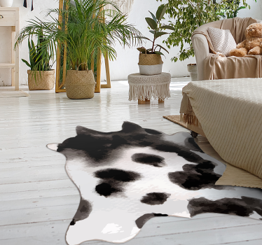 Covor occidental cu imprimeu animal de vacă - TenStickers