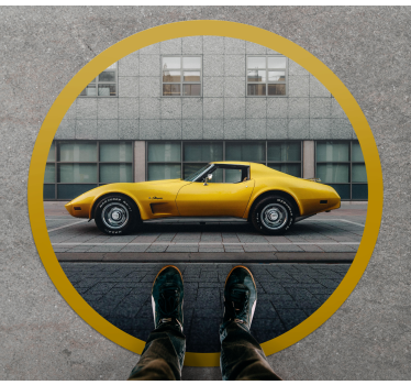 Covor retro chevrolet corvette - TenStickers