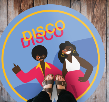Covor retro din discoteca din anii '80 - TenStickers