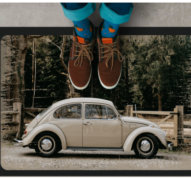Covor retro vw beetle - TenStickers
