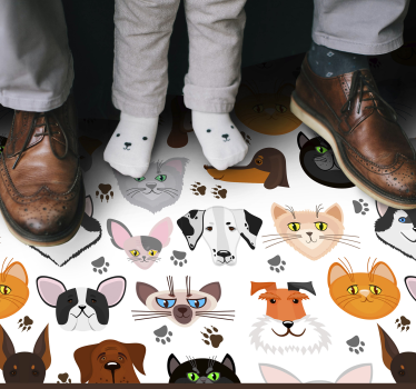 Covor și pisici animal mat - TenStickers