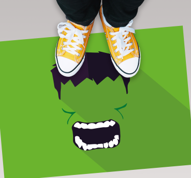 Covor verde supererou pentru copii - TenStickers