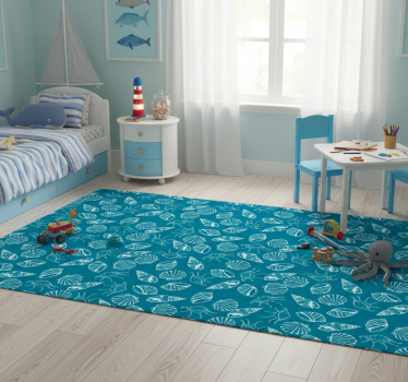 Covor vinil animal animale cu scoici - TenStickers