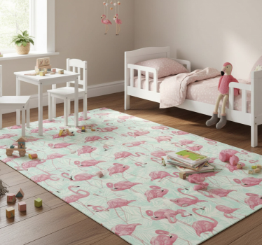 Covor vinil animal flamingo roz desenat - TenStickers
