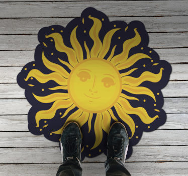 Covor vinil cu aspect de natura dispoziție însorită - TenStickers