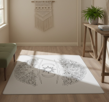 Covor vinil cu aspect de natura sistem radicular de copac - TenStickers