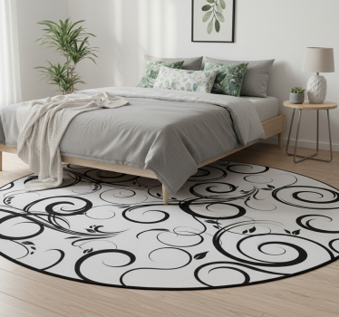 Covor vinil dormitor autocolant decorativ filigran - TenStickers