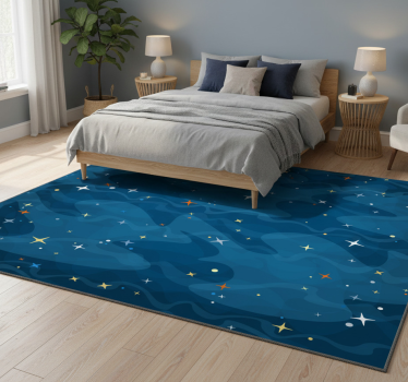 Covor vinil dormitor camuflaj stele - TenStickers