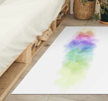 Covor vinil dormitor explozie abstractă vibrantă - TenStickers