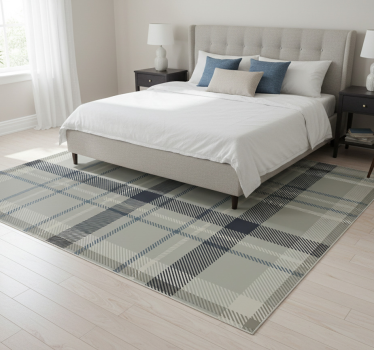 Covor vinil dormitor flanel gri - TenStickers