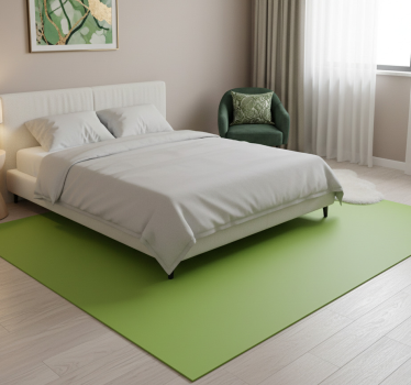 Covor vinil dormitor foaie verde pentru dulap - TenStickers