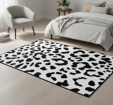 Covor vinil dormitor imprimeu leopard simplu - TenStickers