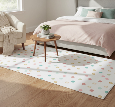Covor vinil dormitor model buline cu sclipici - TenStickers