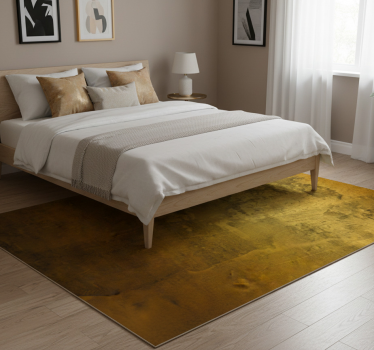 Covor vinil dormitor model retro auriu geometric - TenStickers