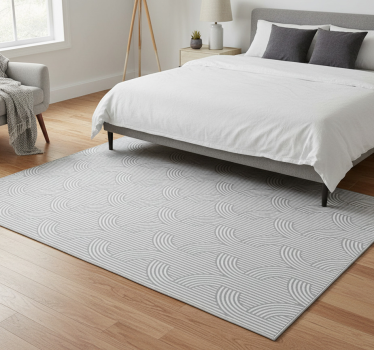 Covor vinil dormitor tapet gri modern minimalist - TenStickers