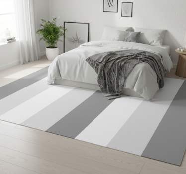 Covor vinil dormitor dungi verticale gri clasice - TenStickers