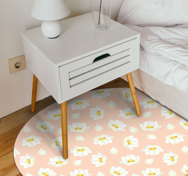 Covor vinil flori și plante floare florală - TenStickers