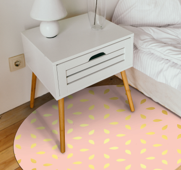 Covor vinil flori și plante model petale pastel - TenStickers