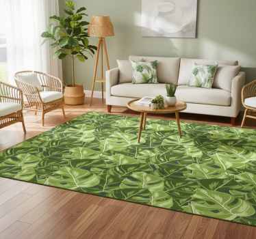 Covor vinil flori și plante modele de frunze luxuriante - TenStickers