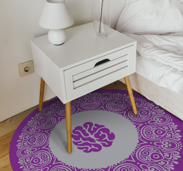 Covor vinil mandala design al creierului mandala - TenStickers