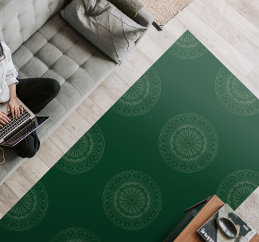 Covor vinil mandala design cu motiv mandala - TenStickers
