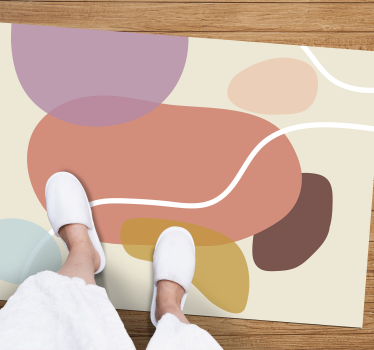 Covor vinil modern forme organice - TenStickers