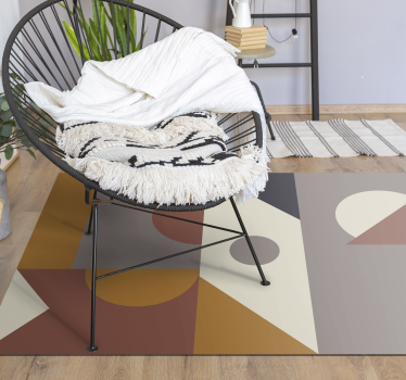 Covor vinil modern forme geometrice abstracte - TenStickers