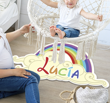 Covor vinil personalizabil pentru curcubeu - TenStickers