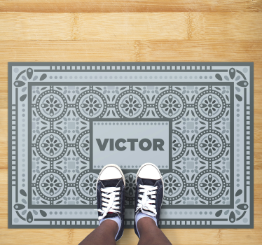 Covor vinil personalizat din ciment gri - TenStickers