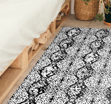 Covor vinil print animalier crăpat monocrom - TenStickers