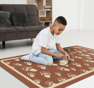 Covor vinil print animalier design model labe - TenStickers