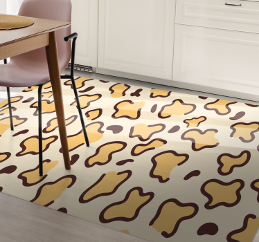 Covor vinil print animalier forme mari de leopard - TenStickers