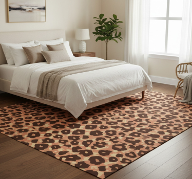 Covor vinil print animalier imitație leopard catifelat - TenStickers