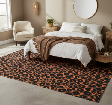 Covor vinil print animalier imitație leopard kalahari - TenStickers