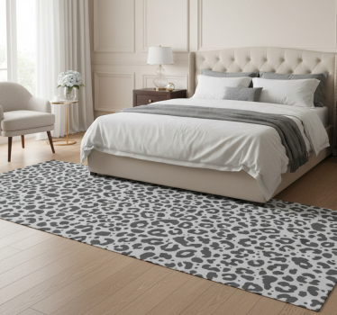 Covor vinil print animalier leopard gri clasic - TenStickers