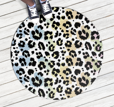 Covor vinil print animalier model de pete de leopard - TenStickers