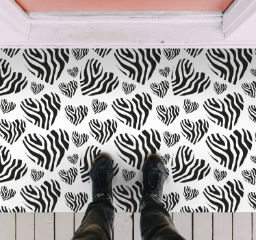 Covor vinil print animalier model dungi zebră - TenStickers
