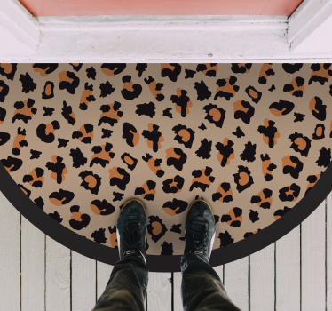 Covor vinil print animalier design îndrăzneț de leopard - TenStickers