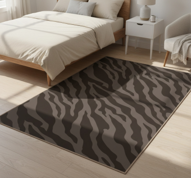 Covor vinil print animalier model zebra închis - TenStickers