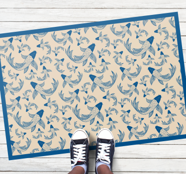 Covor vinil print animalier modele de pești - TenStickers
