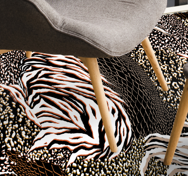 Covor vinil print animalier modele zebră izbitoare - TenStickers