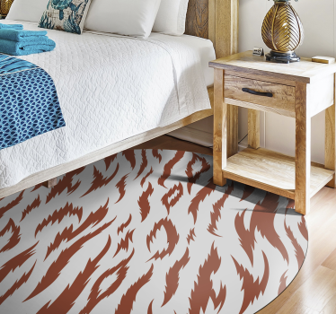 Covor vinil print animalier motiv cu dungi de tigru - TenStickers