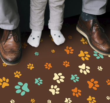 Covor vinil print animalier motive vibrante cu labe - TenStickers