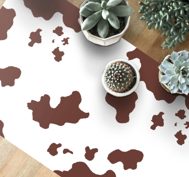 Covor vinil print animalier pete de piele de vacă - TenStickers