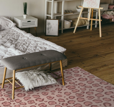 Covor vinil print animalier puncte de leopard - TenStickers